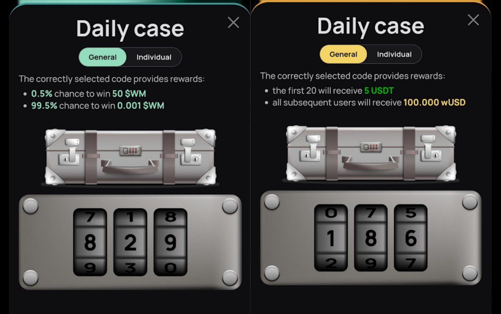 WeMine код сегодня