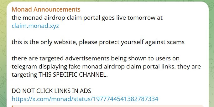 monad-team-warns-users-not-to-click-links-in-ads
