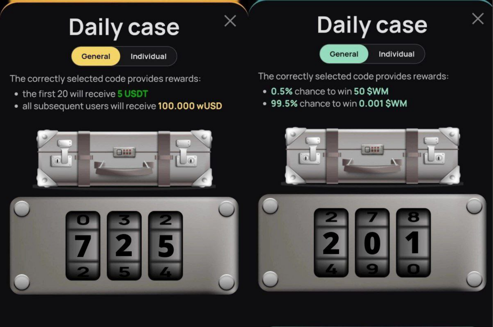 WeMine код сегодня