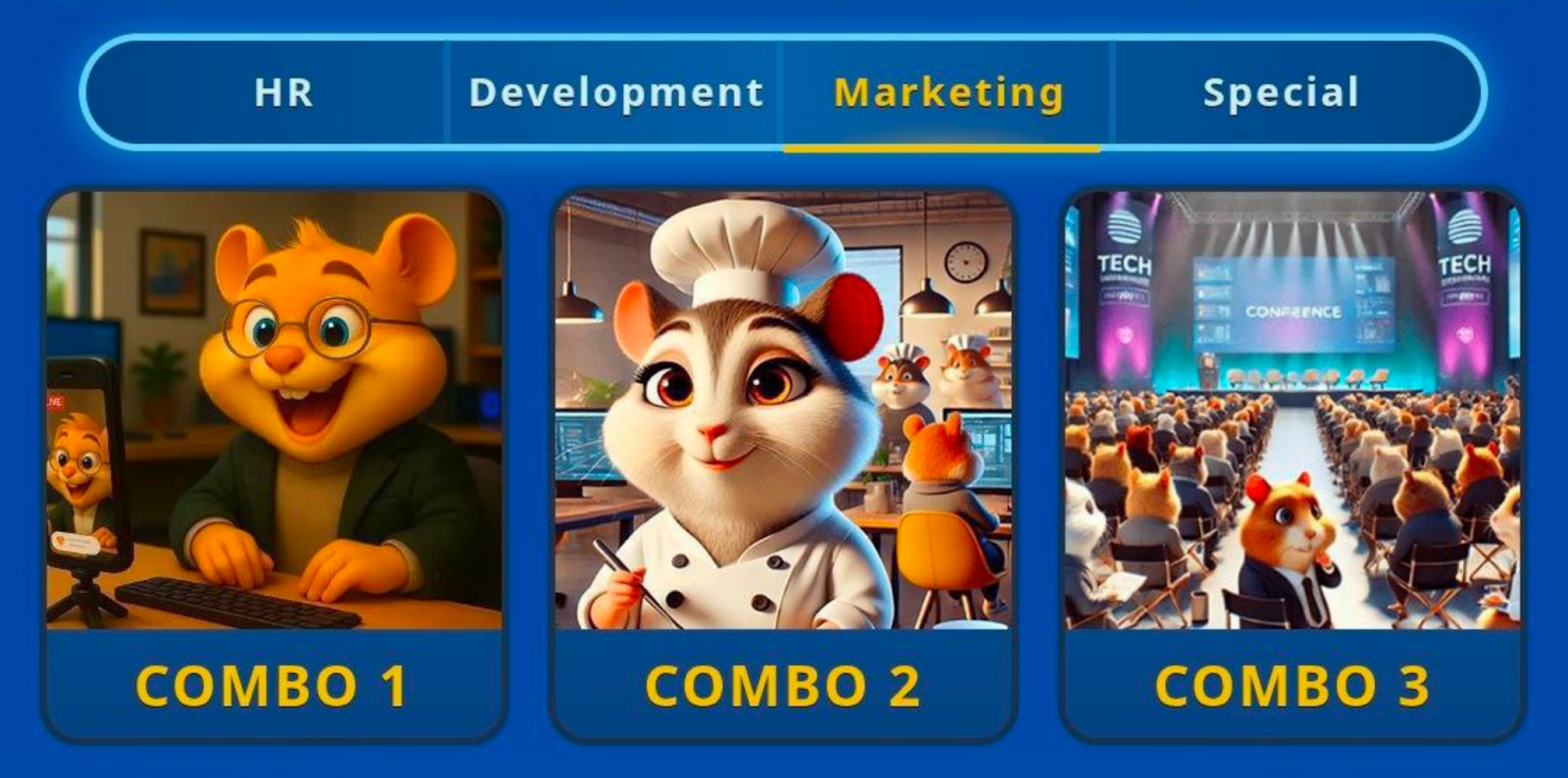 Hamster GameDev комбо сегодня