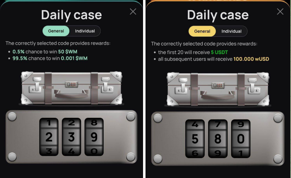 WeMine код сегодня