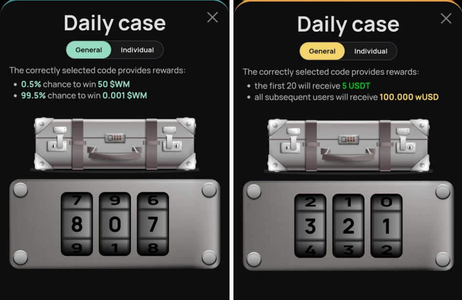 WeMine код сегодня