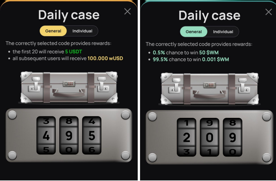 WeMine код сегодня