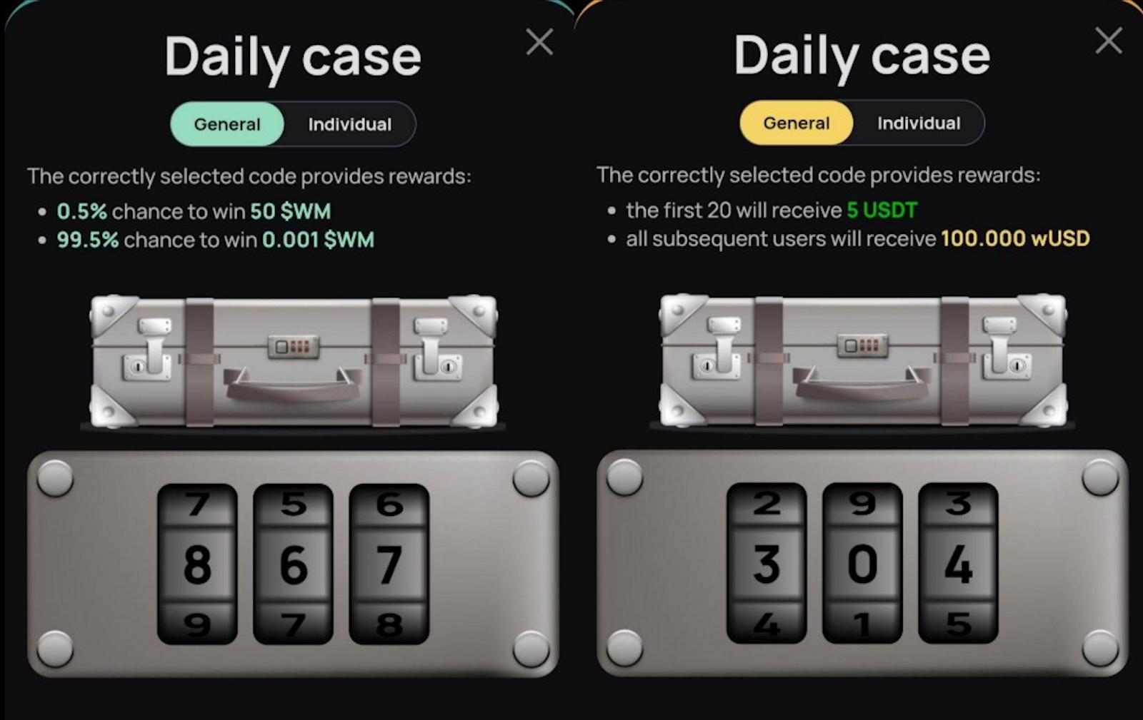 WeMine код сегодня
