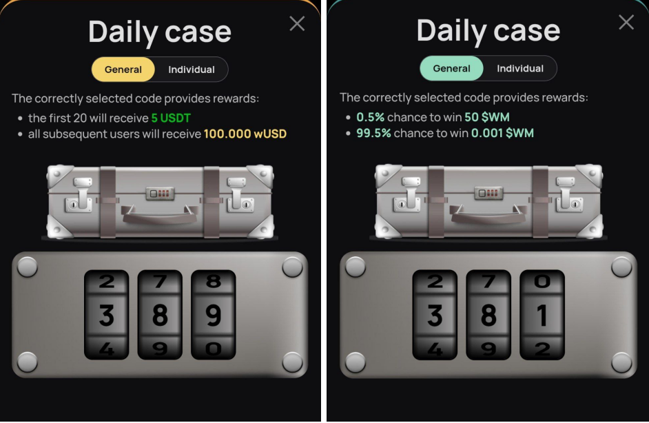 WeMine код сегодня