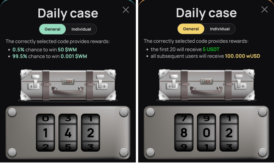 WeMine код сегодня