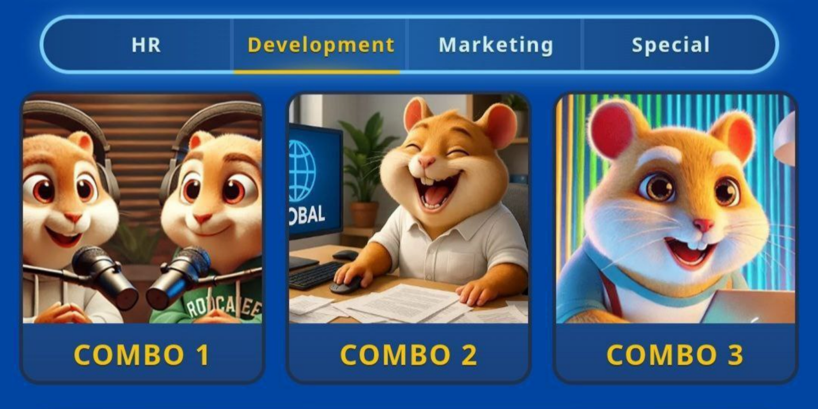 Hamster GameDev комбо сегодня